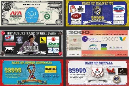 Funny money from fundraiser events